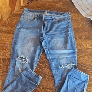 Kut from the Kloth Light Blue Ripped Skinny Jeans